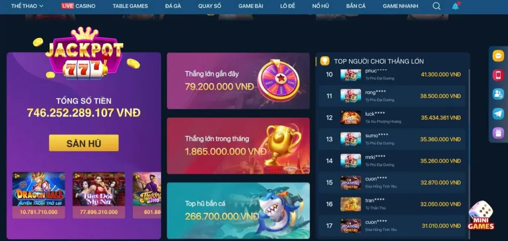 Trò chơi Vua Bắn Cá tại sodo99